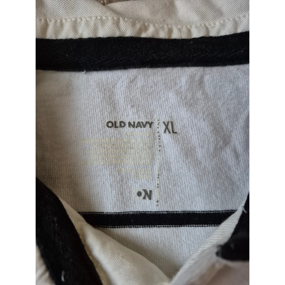 Old Navy Mens Classic Fit Striped Polo Shirt Gold Emblem Size XL - Picture 4 of 5